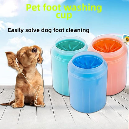 Portable Dog Paw Cleaner Dog Paw Washer Paw Mud Cleaner Pet Foot Cleaner Suitable for Large, Medium and Small Dogs/Cats (Green, Large)