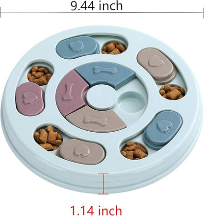 DR CATCH Dog Puzzle,Dogs Food Toys for IQ Training &amp; Mental Enrichment,Dog Treat Puzzle(Blue)