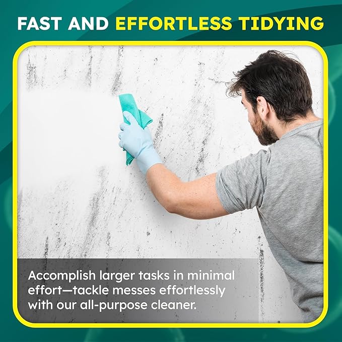 All-Purpose Cleaner &amp; Degreaser – Heavy-Duty Grease &amp; Stain Remover for Home, Kitchen, Garage &amp; Industrial Use, Surface-Friendly, Cuts Through Tough Dirt – 1 Gallon (4 Pack)