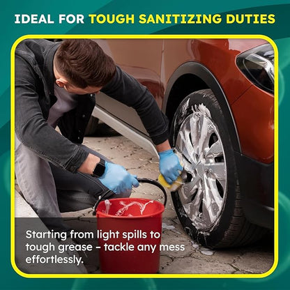 All-Purpose Cleaner &amp; Degreaser – Heavy-Duty Grease &amp; Stain Remover for Home, Kitchen, Garage &amp; Industrial Use, Surface-Friendly, Cuts Through Tough Dirt – 1 Gallon (4 Pack)