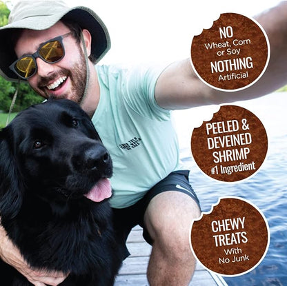Smart Cookie All Natural Soft Dog Treats - Shrimp &amp; Coconut - Healthy Dog Treats for Allergies, Sensitive Stomachs - Chewy, Grain Free, Human-Grade, Made in The USA - 5oz Bag, 1 Pack