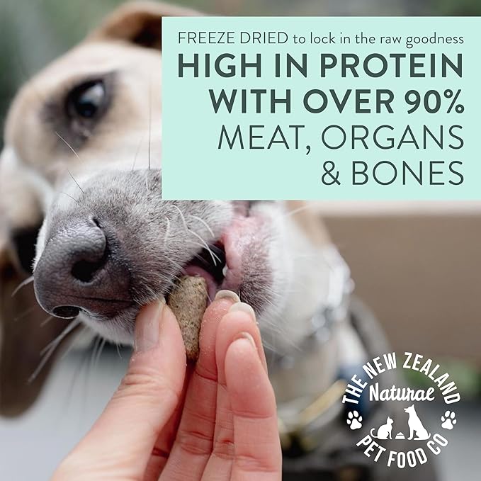 WOOF Freeze Dried Dog Food - Wild Venison Recipe,High Protein Dog Food Toppers, Freeze Dried Meals &amp; Treats,2.2 lb