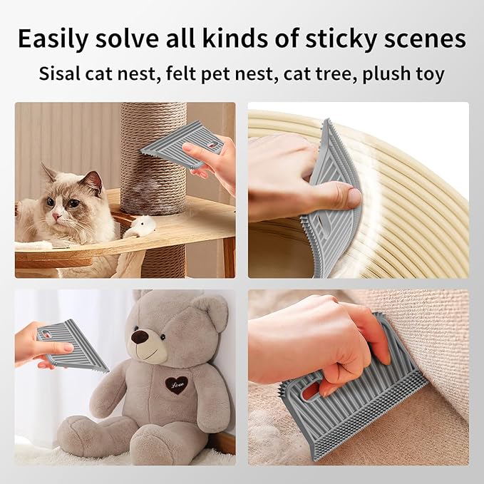 Carpet Rake,Lint Remover,Carpet Rake for Pet Hair Removal,Lint Brush,Lint Shaver for Carpets, Car Mat,Couch,Pet Bed,Furniture &amp; Rug(3-Pack)