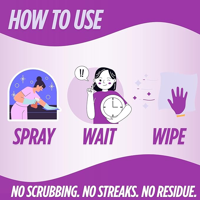 Oh Yuk All Purpose Cleaner – Multi-Purpose Hard Surface Cleaner for Kitchen, Bathroom, Counters, Stainless Steel &amp; More - 100% Biodegradable, Vegan, Cruelty-Free (1, Spray Bottle)