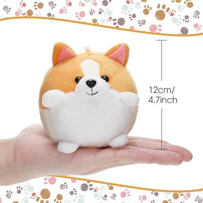 Skylety 12 Pack 5" Mini Dog Stuffed Animals Stuffed Puppies Bulk Small Plush Dogs Cute Soft Plush Toy Birthday Gift