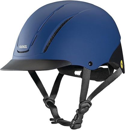 Troxel Spirit MIPS Technology Full Coverage Horse Riding Helmet, Horseback Riding Gear for Equestrians, Medium (7-7-3/8), Navy Duratec