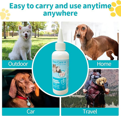 Itch Relief Dog Paw Cleaner, Dog Licking Paws Treatment,Paw Cleaner for Dogs,3.4oz Dog Paw Cleaning Solution, Dog Foot Cleaner, No Rinse Pet Toes Drops Safe Cat Cleanser Care for Cleaning Grooming