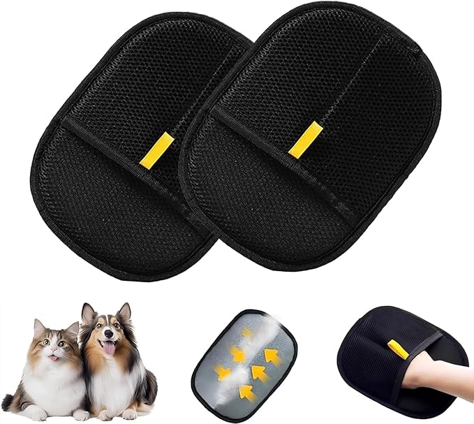Pet Hair Removal Glove for Cats &amp; Dogs, New Upgraded Electrostatic Pet Hair Gloves, Reusable Pet Hair Remover Tool for Clothing, Couch, Carpet, Car Seat