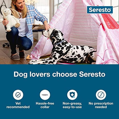 Seresto Large Dog Vet-Recommended Flea &amp; Tick Treatment &amp; Prevention Collar for Dogs Over 18 lbs. | 8 Months Protection