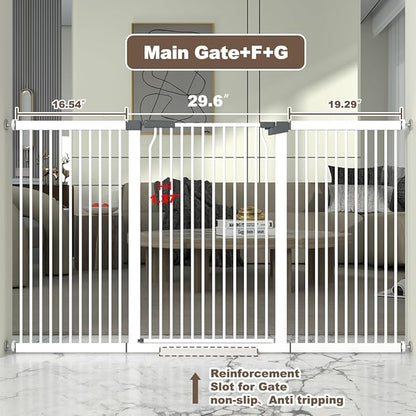 41" Extra Tall and Wide Baby Gate, 65.8-68.5&