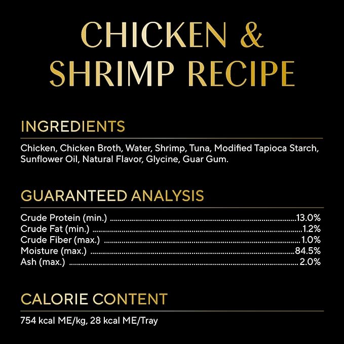 Sheba Selections Filets in Broth Adult Wet Cat Meal Complement Chicken &amp; Shrimp Recipe, 1.3 oz. Cups, 12 Count