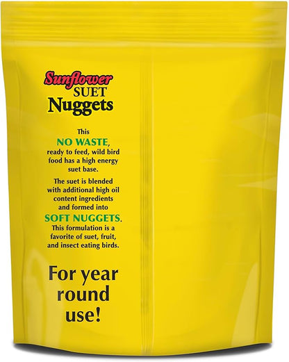 C&amp;S Sunflower Suet Nuggets, Suet Nuggets for Wild Birds, 27 Ounces