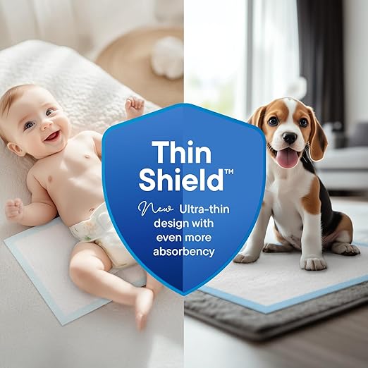 Chucks Pads Disposable [100-Pack] Multi-Purpose Pee Pads - Incontinence Underpads for Dog, Puppy &amp; Diaper Changing Table Pad for Baby 17" x 24" Bed &amp; Chair Liners - Pet Potty Training Pads