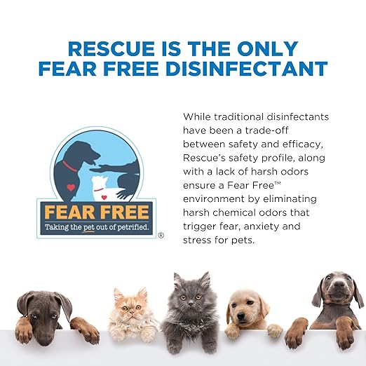 REScue One-Step Disinfectant Cleaner &amp; Deodorizer Wipes for Vet Use – Cleaner for Kennels, Litter Boxes, Vet Offices, Pet Grooming Surfaces, Pet Boarding – Wipes Canister Refill, 160 Count (6 Pack)