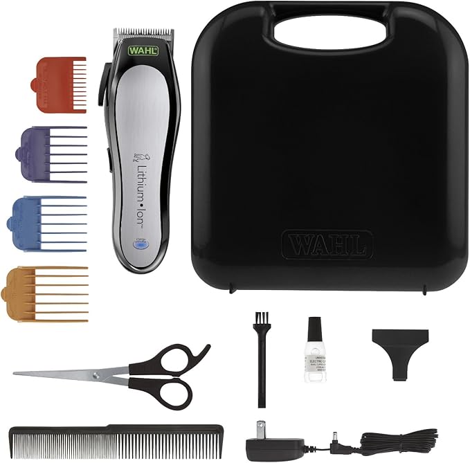 Wahl USA Lithium Ion Pro Series Cordless Animal Clippers – Rechargeable, Heavy-Duty, Electric Dog &amp; Cat Grooming Kit for Small &amp; Large Breeds with Thick to Heavy Coats – Model 9766