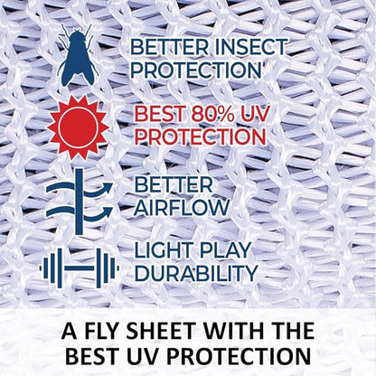 Schneiders Soft Interlock Mesh II Horse Fly Sheets | Superior UV &amp; Insect Protection | Versatile Euro Fit Option | Reflective Safety Design