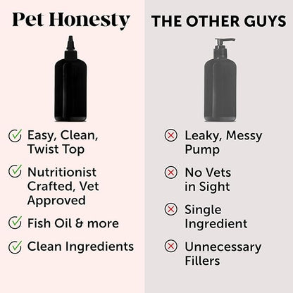 Dog Skin and Coat Supplement with Salmon Oil for Dogs - Allergy Itch Relief + Skin &amp; Coat Health, Dog Food Topper Bone Broth with Salmon Oil, Collagen, Biotin + Vitamin E (12 oz)
