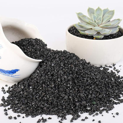 TOYPOPOR 6lb Succulents and Cactus Black Sand, Décor &amp; Additive Tiny Stones, DIY Rocks Gravel, Decorative Pebbles for Bonsai, Fairy Gardening, Terrarium, Vases Fillers, Top Dressing