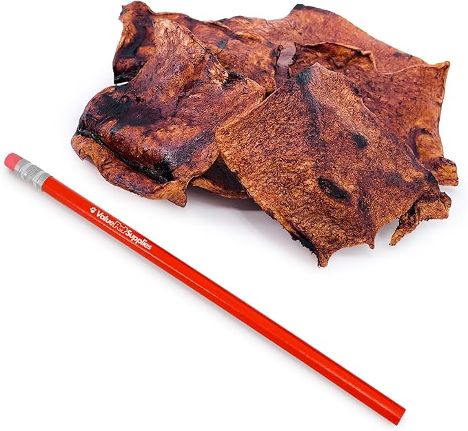 ValueBull USA Rawhide Chips, Natural Beef Flavor, 2 Pound - Natural &amp; Safe, USA Beef Hide, Long Lasting, Chemical Free, No Artificial Flavors