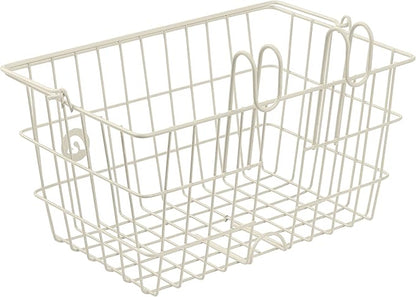 Retrospec Apollo-Lite Lift-Off Bike Basket - Detachable Steel Handlebar Basket with Carrying Handle for Commuting, Shopping &amp; Beach Trips - 14.5in x 9.5in Weather-Resistant Biking Gear