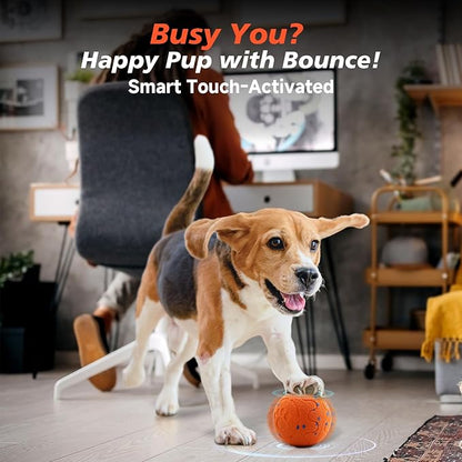 Interactive Dog Ball Toy, Automatic Moving Bouncing Rotating Smart Ball with 3 Modes, Durable E-TPU Material for Medium &amp; Large Dogs, IP54 Waterproof Stimulation Toy to Keep Dog Busy &amp; Active