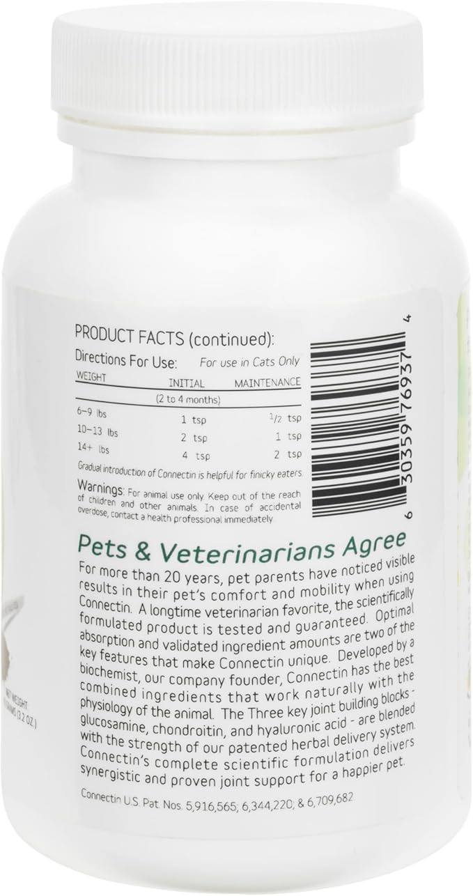 InClover Connectin Natural Hip &amp; Joint Supplement for Dogs with Glucosamine, Chondroitin &amp; Hyaluronic Acid - Powder for Dog Mobility, Comfort &amp; Active Lifestyle Support, 3.oz