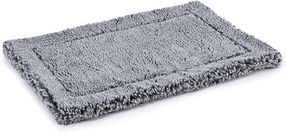 Stoutwool Indestructible Dog Bed - Fluffy Chew Proof Dog Crate Pad - Tough Kennel Pad for Aggressive Chewers - Washable, Ideal for Jumbo Breeds &amp; Fits 54-Inch Crate - 53"x35", Charcoal