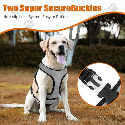 Ayquez Dog Lift Harness with Storage and Transport Bag, Dog Harness with Handle for Lifting &amp; Hip dysplasia, arnés para Perros pequeños, pechera para Perros (Gray, XXL)