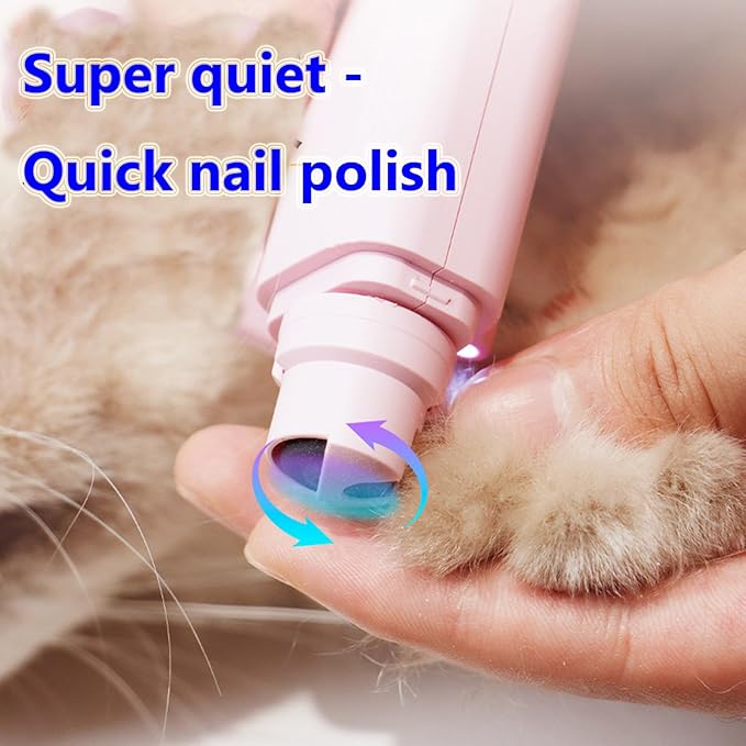 2 In 1 Pet Nail Clipper and Grinder, Professional Electric Rechargeable Pet Nail Fast Trimmer, Painless, Claw Care Grooming, Smoothing, Silent - Shockproof, For Small, Large Dogs &amp; Cats, upgraded