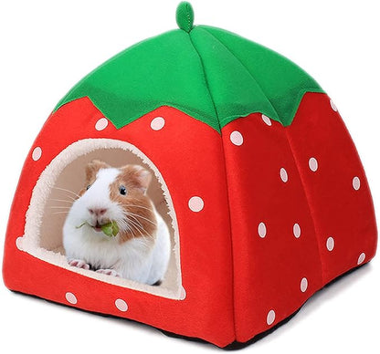 Guinea Pig Hideout Bed Rabbit House Cave Accessories Cozy Hide-Out for Bunny Hedgehog Ferret Chinchilla&amp;Other Small Animals