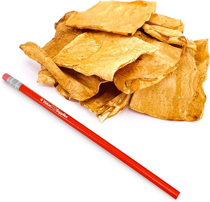 ValueBull USA Rawhide Chips, Chicken Infused, 2 Pound - Natural &amp; Safe, USA Beef Hide, Long Lasting, Chemical Free, No Artificial Flavors