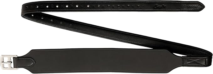 Exion Wide Stability Stirrup Leathers for English Saddles | Premium Cowhide Leather | Enhanced Leg Stability &amp; Comfort | Sizes: 48" to 62"