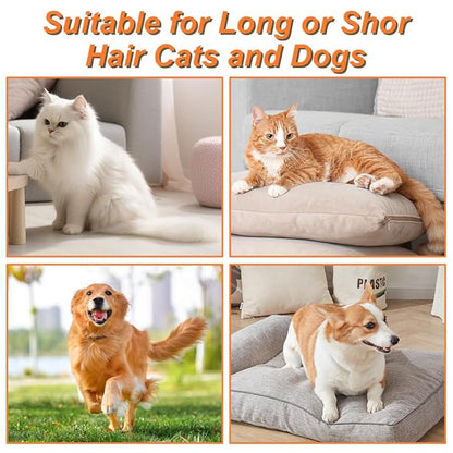 New Cat Grooming Brush With Steam - Rechargeable, Anti-Static, Massage, Cleaning, Shedding &amp; Combing All In One