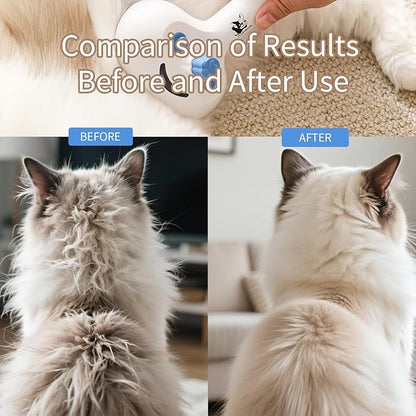 Cat Steam Brush for Shedding,3 In 1 Steam Brush for Dogs &amp; Cats,Spray Hair Removal Comb,Includes Waterless Shampoo,Suitable for Long-haired and Short-haired Pets