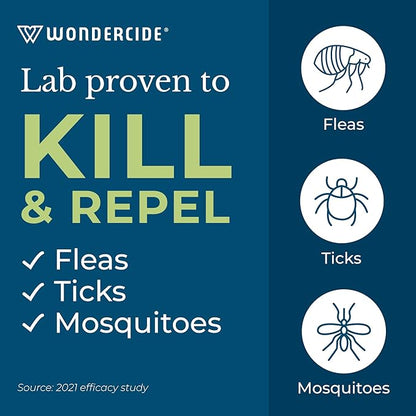 Wondercide - Flea, Tick &amp; Mosquito Spray for Dogs, Cats, and Home - Flea and Tick Killer, Control, Prevention, Treatment - with Natural Essential Oils - Pet and Family Safe - Cedarwood 128 oz