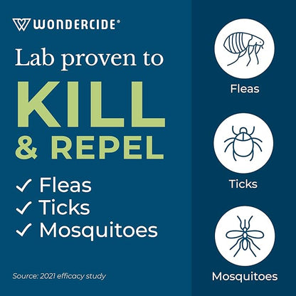 Wondercide - Flea, Tick &amp; Mosquito Spray for Dogs, Cats, and Home - Flea and Tick Killer, Control, Prevention, Treatment - with Natural Essential Oils - Pet and Family Safe - Cedarwood 32 oz