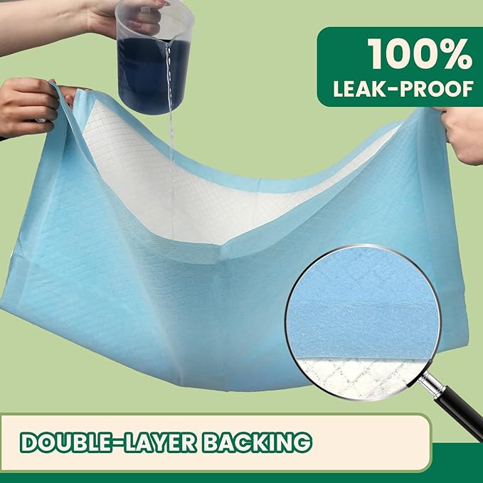 IMMCUTE Puppy Pee Pads 30x28 Inch, 50 Count - Extra Large Super Absorbent Puppy Training Pads with Double Leak-Proof Layer, Thick Disposable Potty Pads for Dogs &amp; Pets Indoor &amp; 0utdoor Use