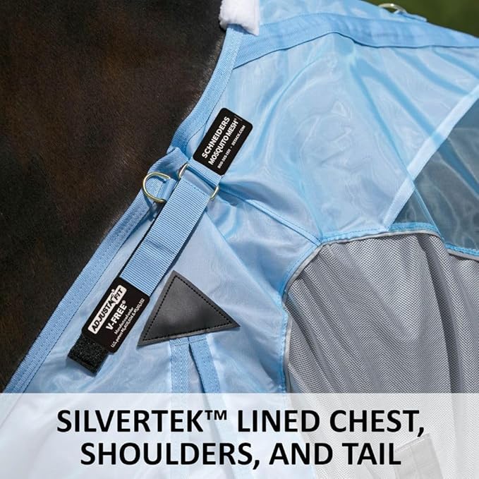 Schneiders Adjusta-Fit Mosquito Mesh Hybrid II Horse Fly Sheets | Ultimate Insect &amp; UV Protection for Equine Comfort