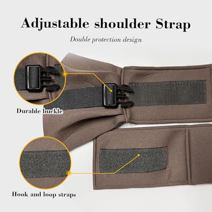 Dog &amp; Cat Carrier Sling, Adjustable Soft Padded Shoulder Puppy Carrier, Hands-Free Dog Carrier Bag with Double Safety Buckles Premium Material for Outdoor Travel (Caramel, L)