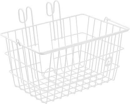 Retrospec Apollo-Lite Lift-Off Bike Basket - Detachable Steel Handlebar Basket with Carrying Handle for Commuting, Shopping &amp; Beach Trips - 14.5in x 9.5in Weather-Resistant Biking Gear