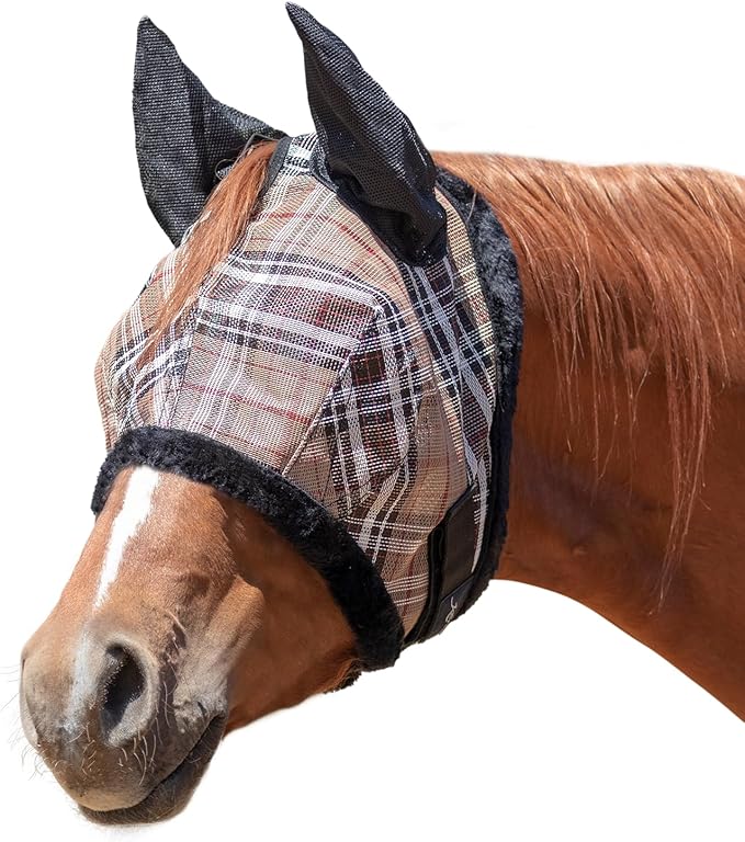 Kensington Signature Fly Mask w/Plush Fleece &amp; Ears w/Forelock Hole Size