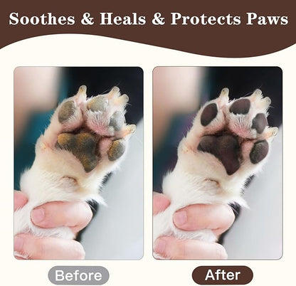 Cat Dog Paw Pad Balm Stick (2.4 oz) | Natural Lick Safe Dog Paw Blam Protector, Soother &amp; Moisturizer for Cracked Dry &amp; Damaged Paws, Nose &amp; Elbows | Snout Soother for Dogs
