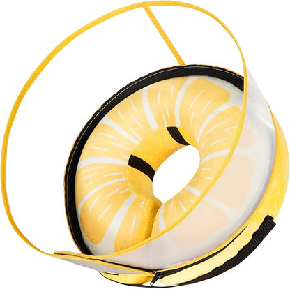 Inflatable Dog Cone Collar with Detachable Enhanced Anti-Licking Shield, Soft Neck Donut Collar for Dogs After Surgery, Adjustable Dog Cone Alternative for Large Medium Small Dogs &amp; Cats