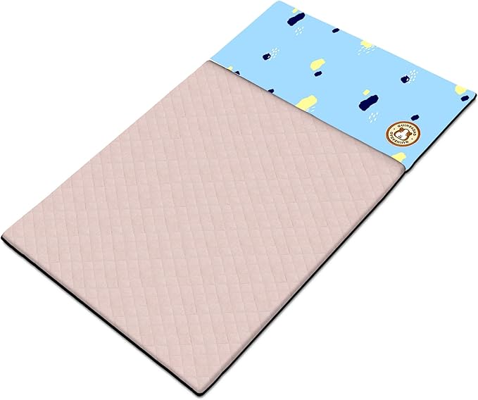 GuineaDad Premium Liner – Fleece Guinea Pig Cage Liner – Ultra-Plush Reusable Fleece Bedding with Waterproof Bottom – Extra Absorbent Liner for 2x4 C&amp;C Cage (Rainy Day)