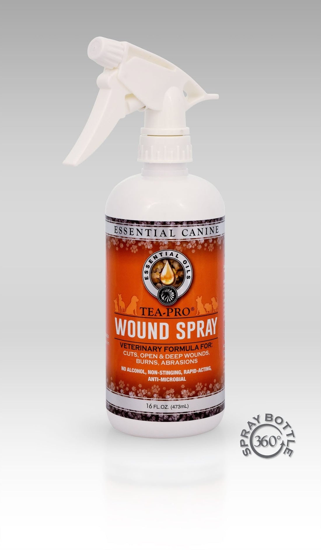 Essential Canine TEA-PRO Wound Spray for Dogs 16 oz. 