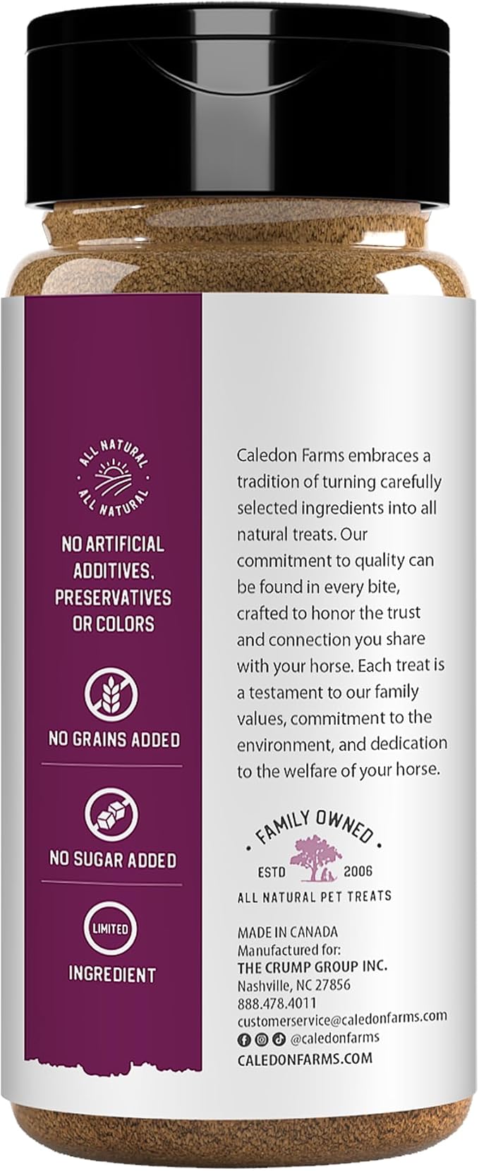 Caledon Farms Crumbles - Apple &amp; Alfalfa Recipe, 10.6oz, Horse Treats