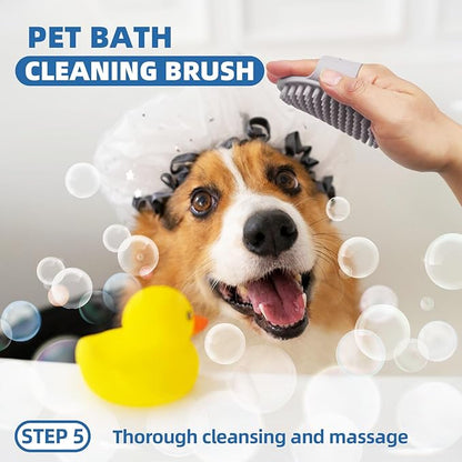 Dog Brush for Shedding,7 PCS Pet Grooming Brush Kit to De-fur &amp; Hair Slicker Deshedding Brushes with Undercoat Rake Comb Bath Brush&amp;Nail Clipper for Grooming Short Long Haired Dogs Cats Blue