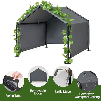 Large Dog Shade for Outside - LitaiL Outdoor Dog Kennel for Small Dogs, 4.1&