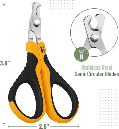 Mr. Pen Cat Nail Trimmer - Cat &amp; Dog Nail Clippers, Claw Trimmer - Orange/Black