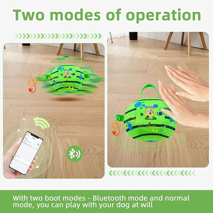 Interactive Dog Toys,Remote Control Dog Balls with Jumping, Rolling &amp; Moving Functions - Includes a Vibrating Dog Ball and Durable Chew Fabric for Safe Play (7.1")